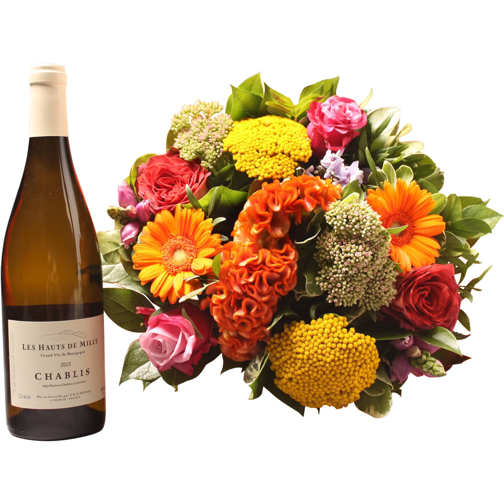 Kolorowy bukiet z Chablis