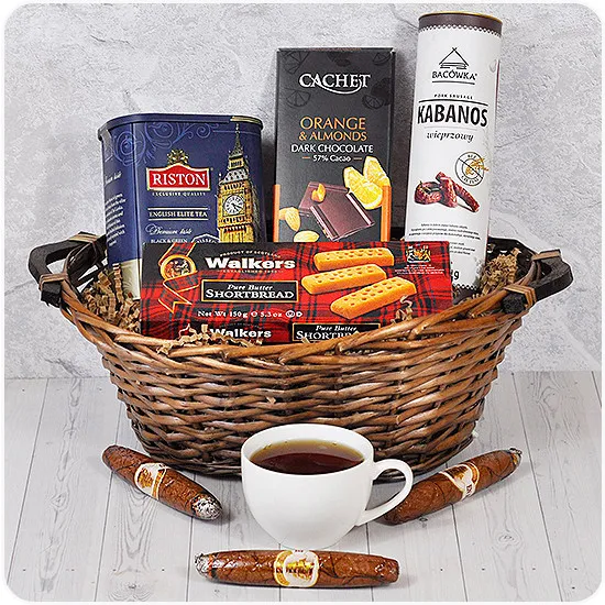 Koszyk Freuda - Poczta Kwiatowa® męski kosz prezentowy na Dzień Ojca