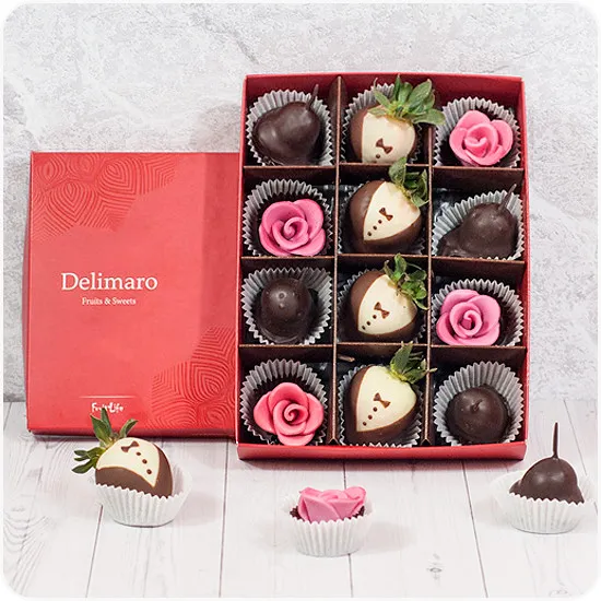 Strawberries for Boyfriend's Day - Poczta Kwiatowa® Strawberries in Chocolate