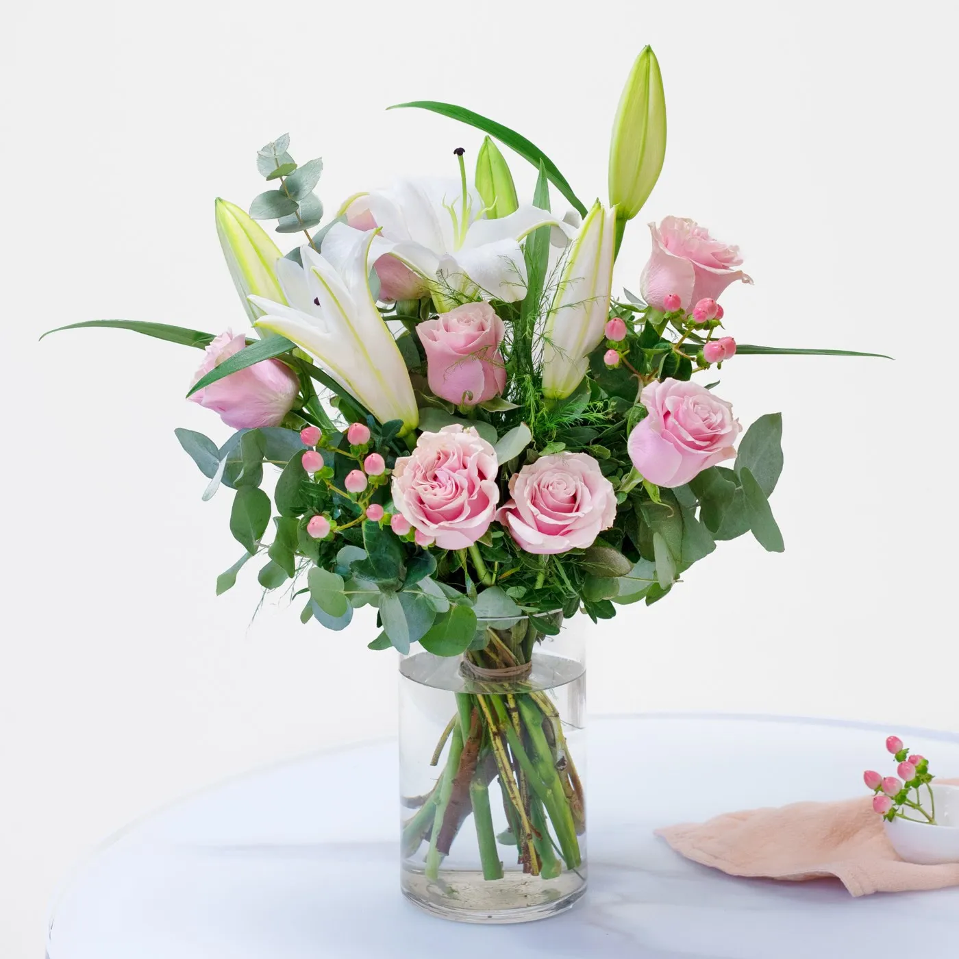 Arrangement of Roses and Lilies - Andorra