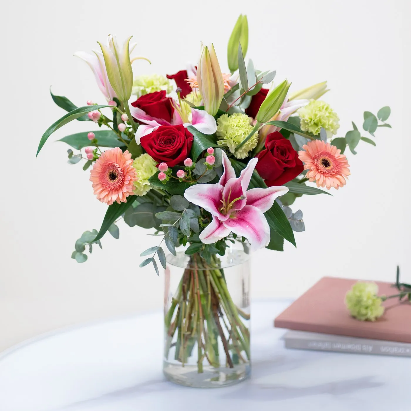 Bouquet of Roses with Lilies - Andorra