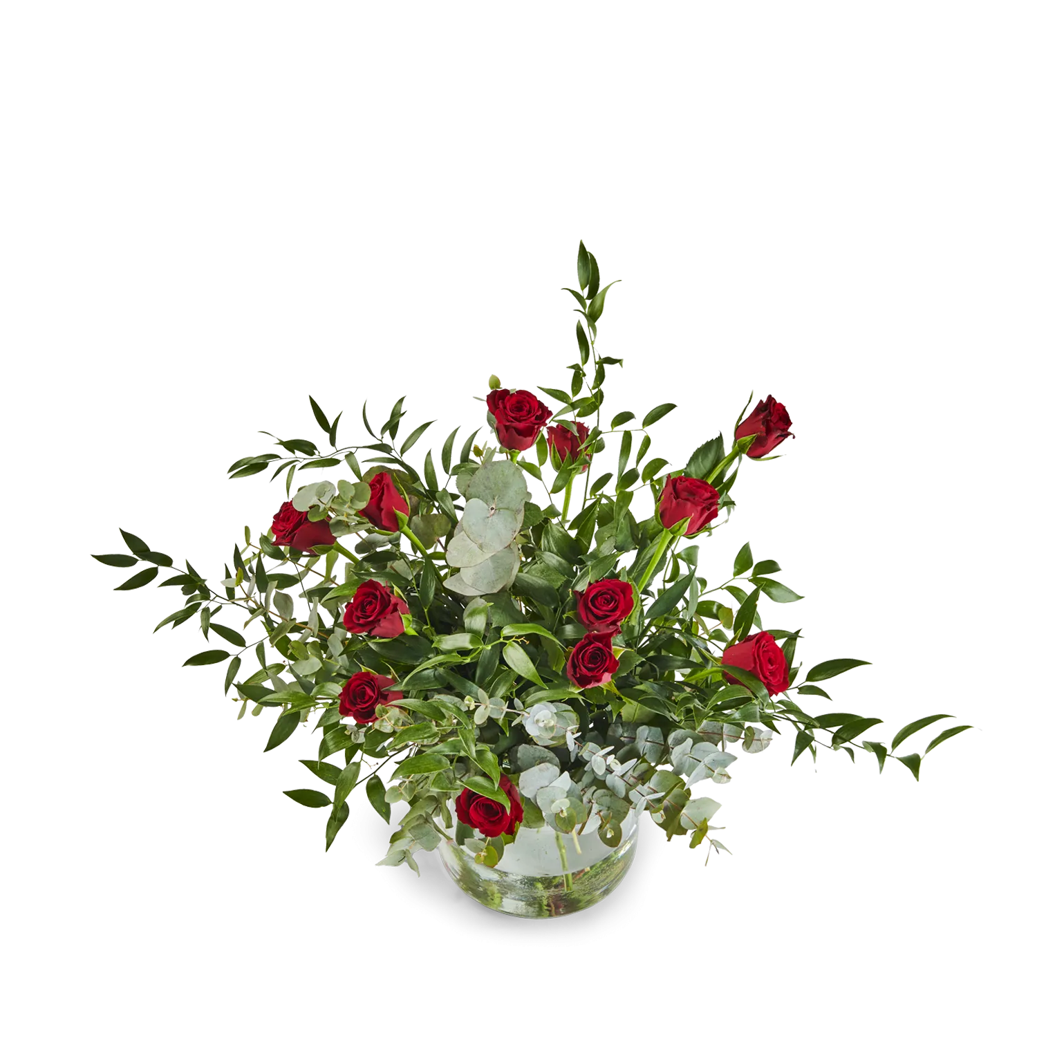 Bukiet z 12 czerwonych róż