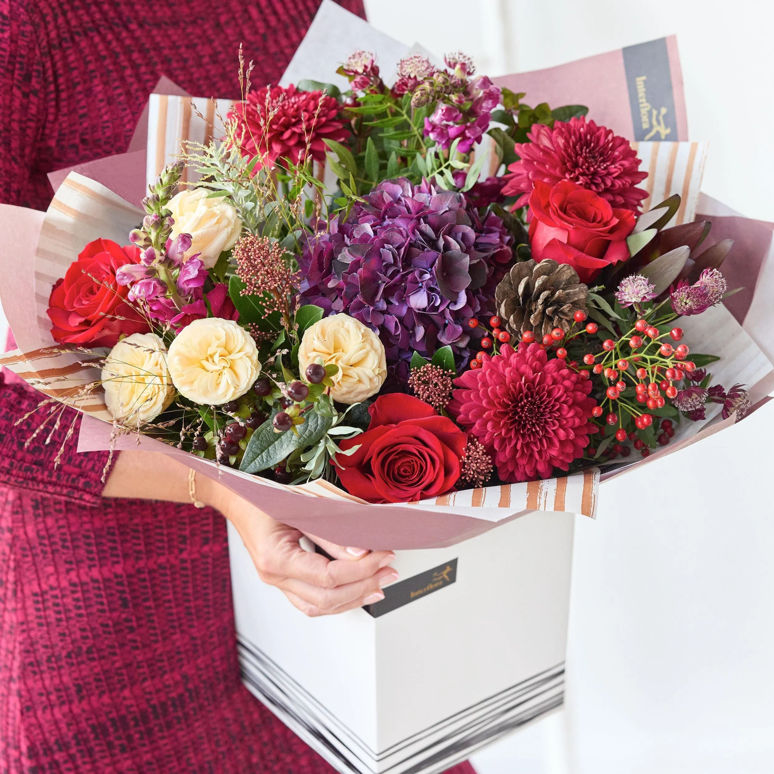 Majestic Classic Festive Bouquet. - United Kingdom