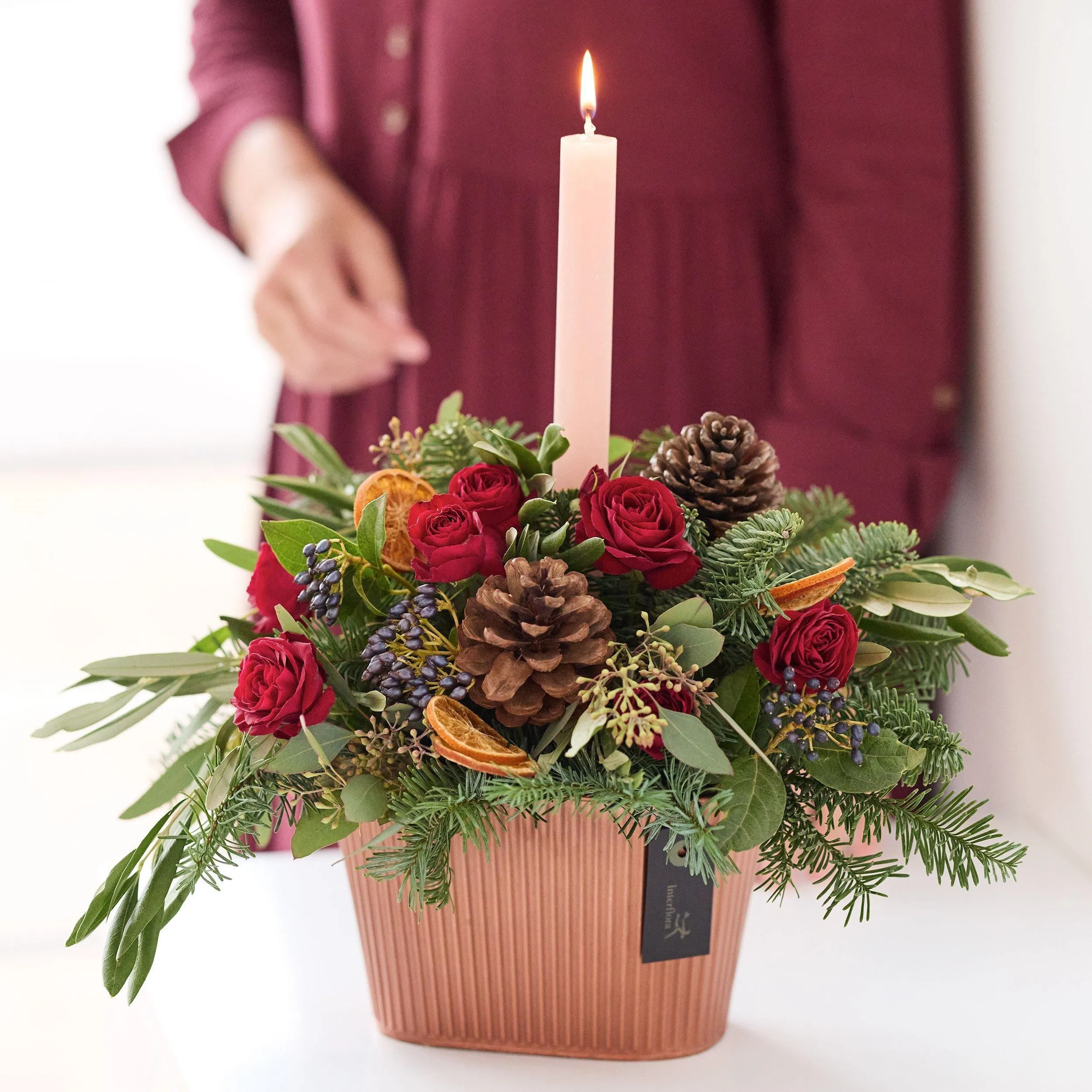 Classic Christmas Candle Arrangement - United Kingdom