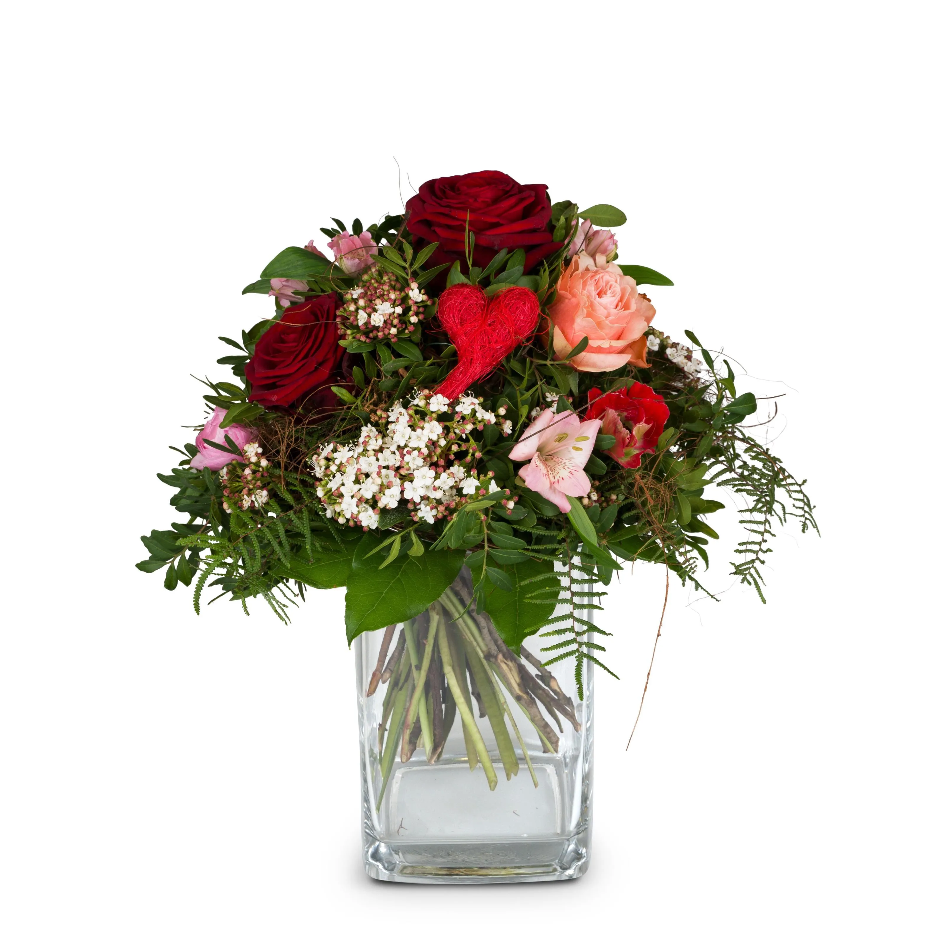 Valentine's Day Bouquet with red roses - Liechtenstein