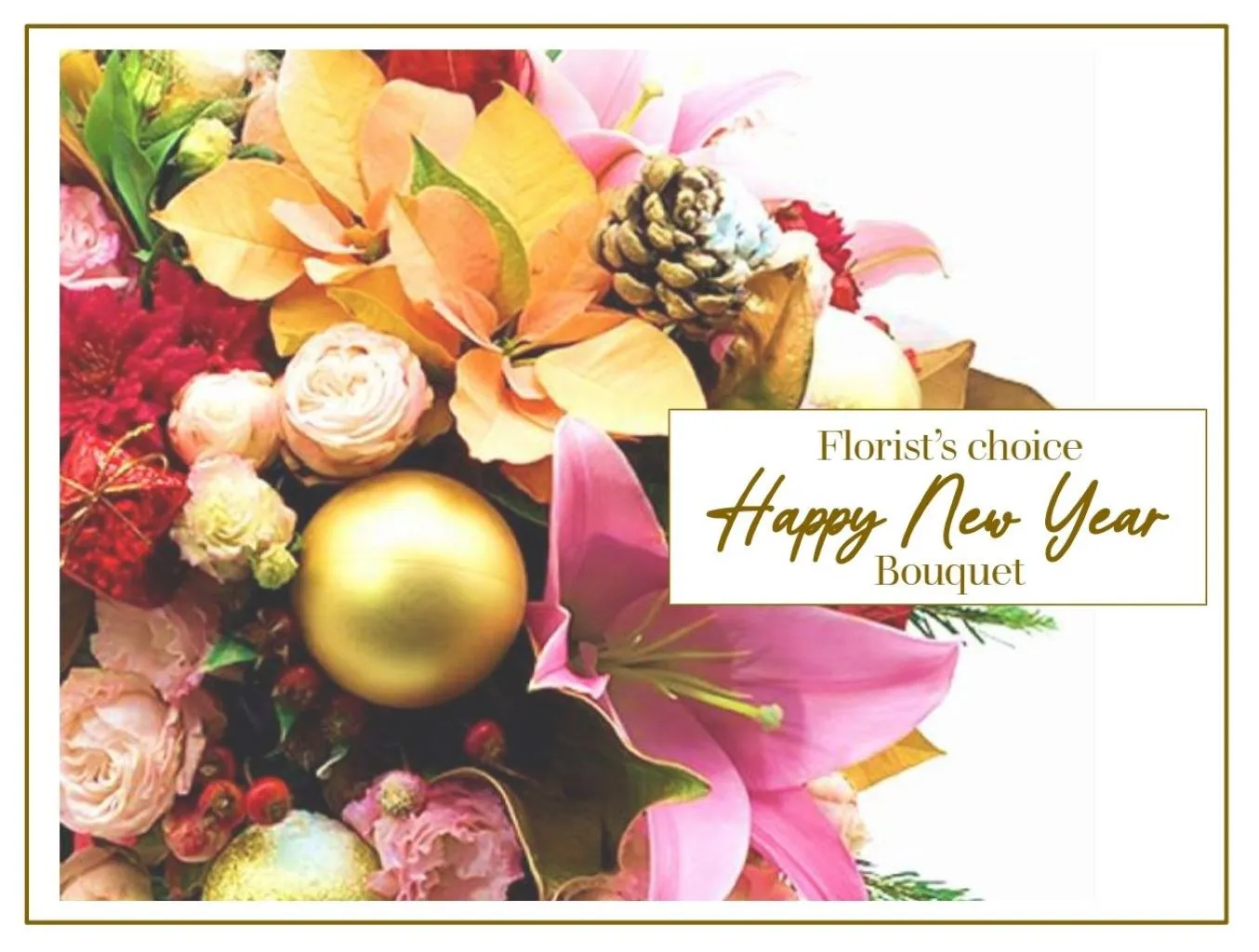 Bukiet sezonowy na Nowy Rok