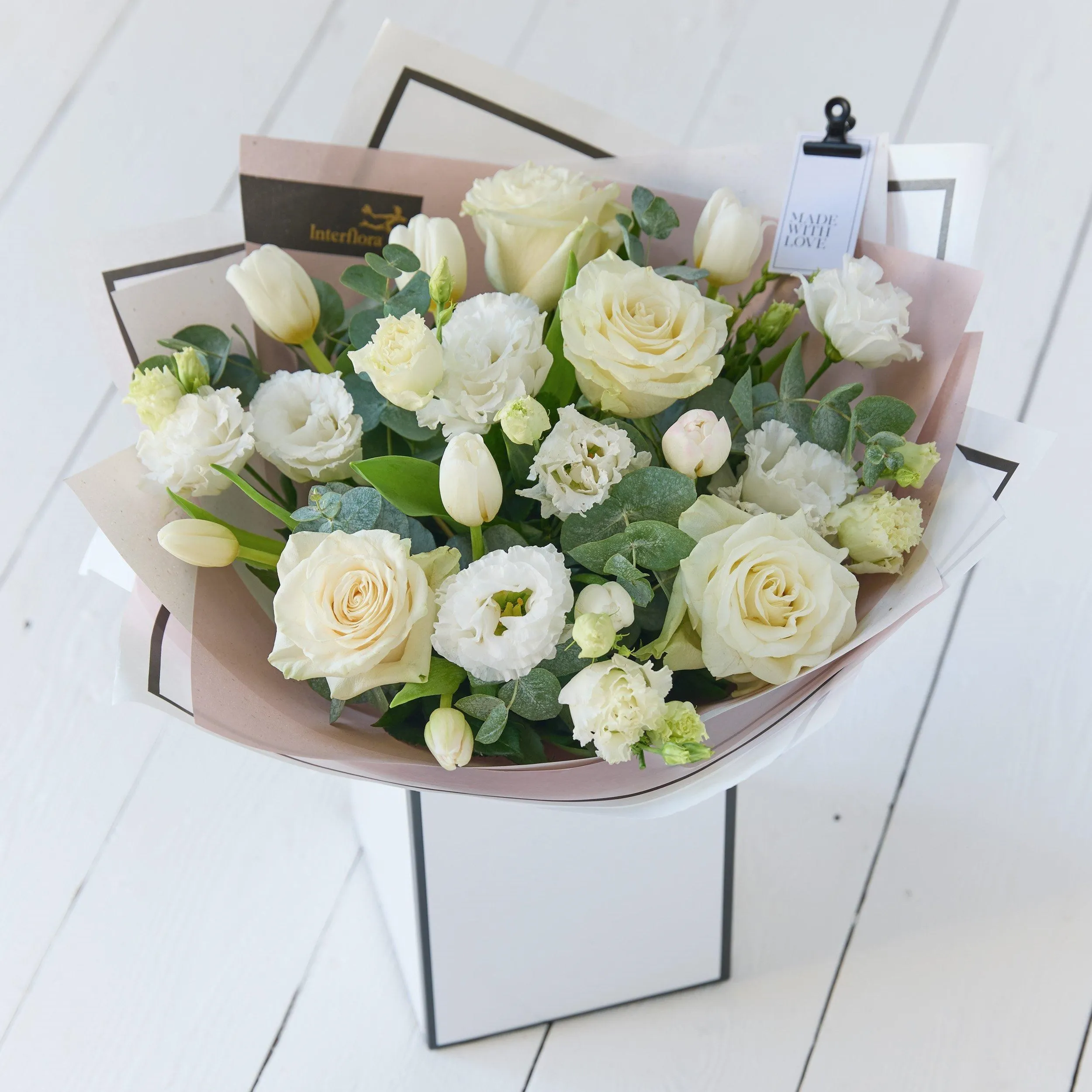 Beautifully Simple White Tulip Bouquet - Ireland