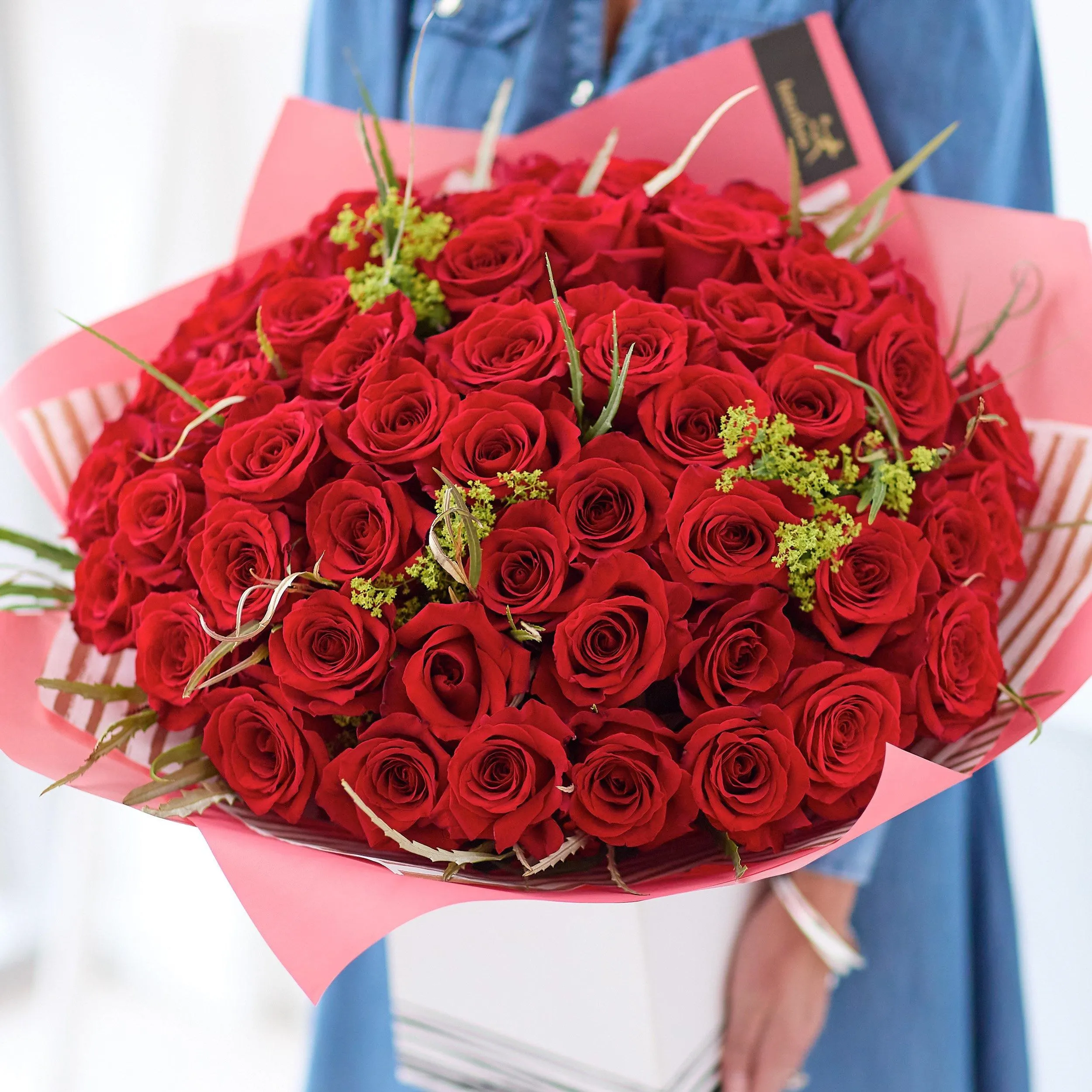 Valentine's Day Luxury 50 Red Roses - Gibraltar