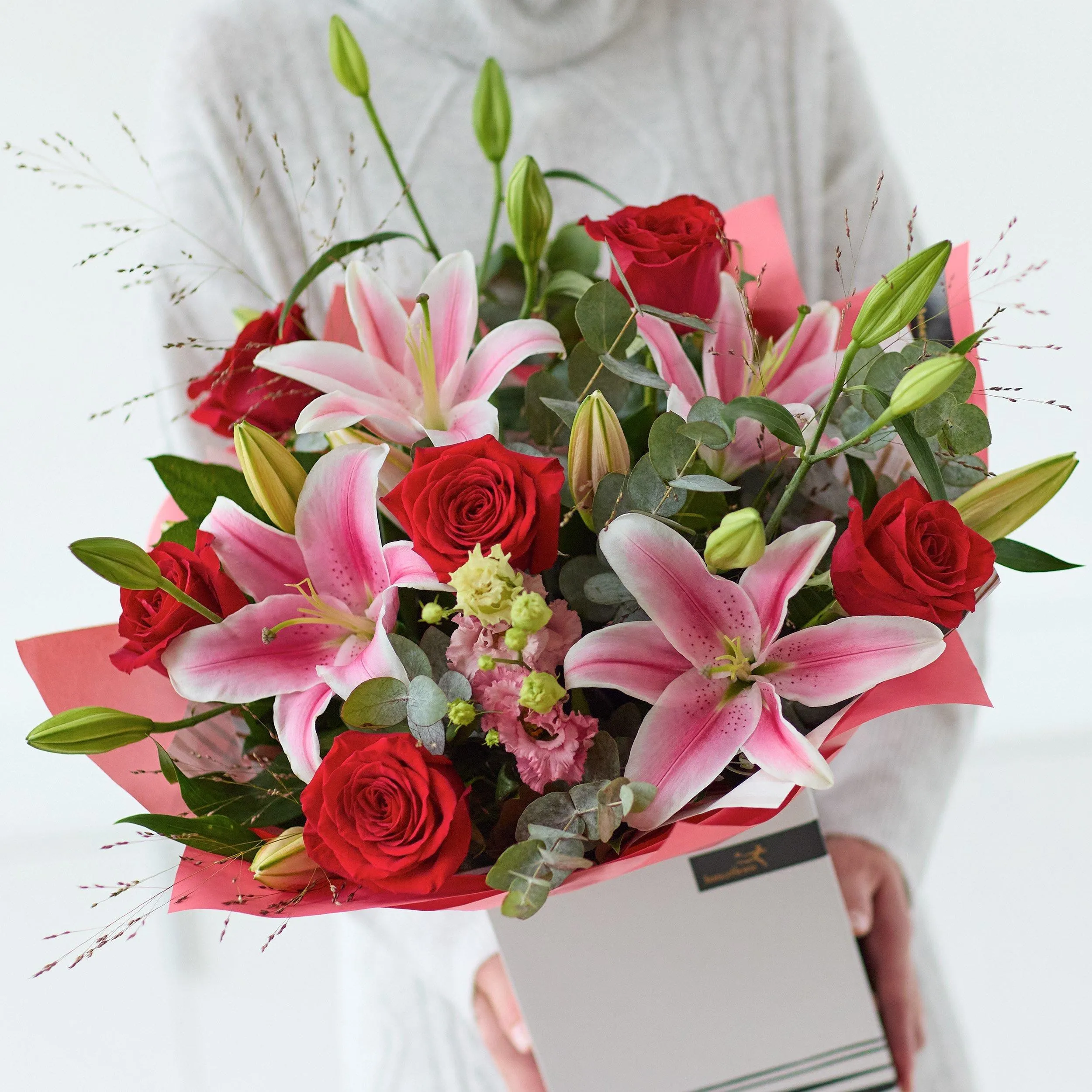 Luxury Rose and Lily Bouquet - Gibraltar