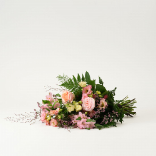 Funeral bouquet in pink