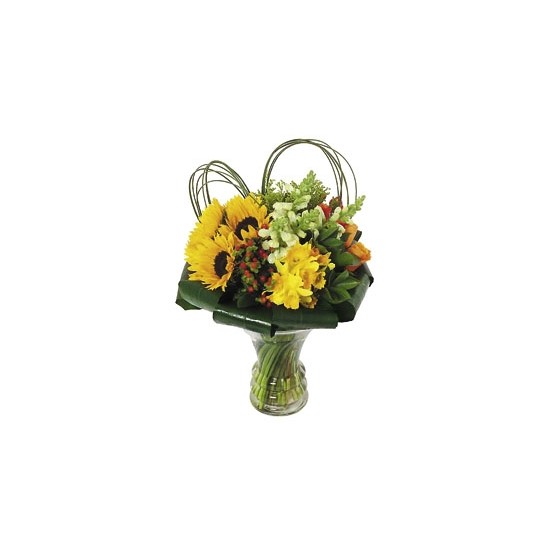 Bouquet in glass vase