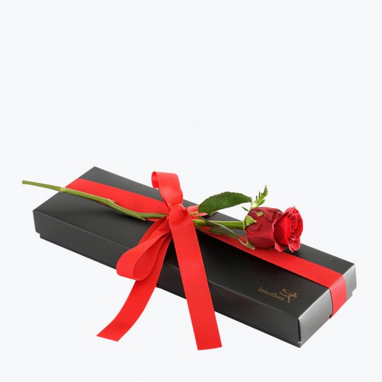 Red Rose With Luxury Confectionery