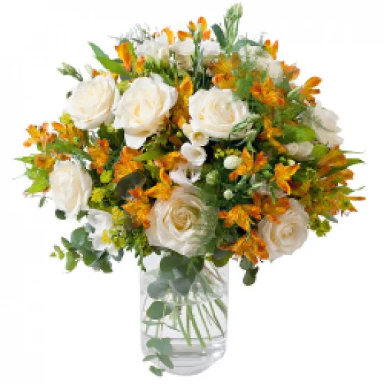 Bouquet of yellow roses 