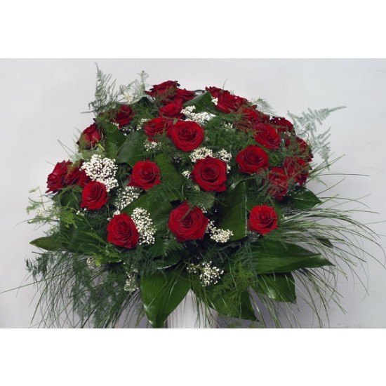 Bouquet of 35 Long Stemmed Red Roses