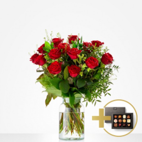 Combi Bouquet: You make me happy; incl. Flavours chocolate for €13,-