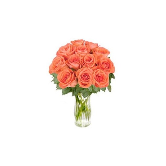 Bouquet of orange roses 