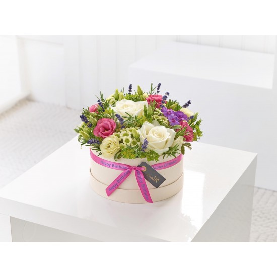 Urodzinowe pudełko kwiatów