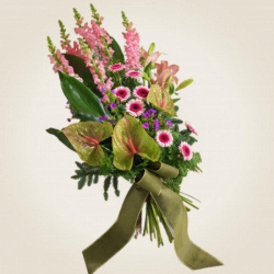 Funeral Sheaf with Ribbon