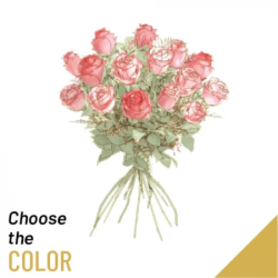 15 roses long stem