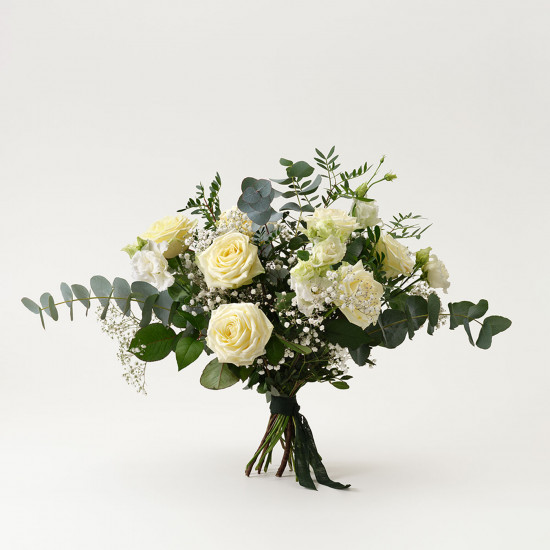 Bukiet Pogrzebowy - Białe Róże