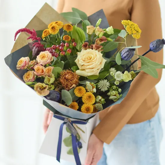 Oszałamiające, modne jesienne pudełko upominkowe.