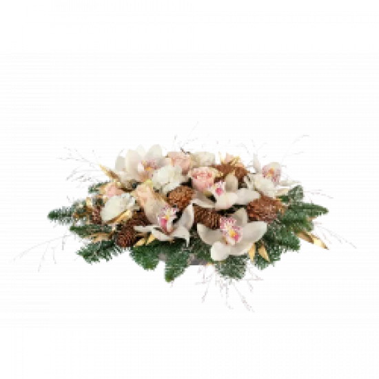 Kompozycja Christmas Centerpiece Cream