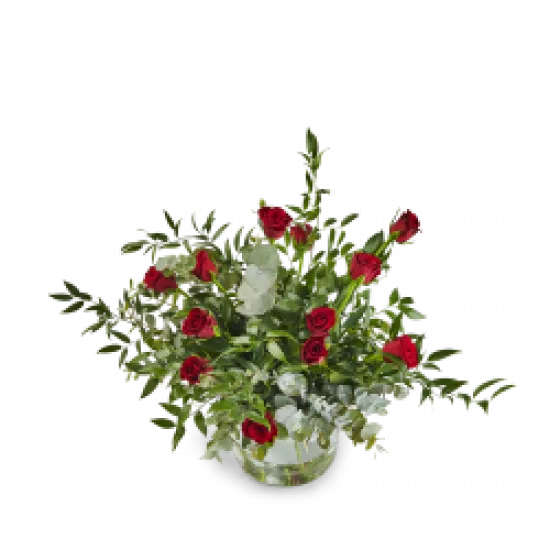 Bouquet with 12 red roses