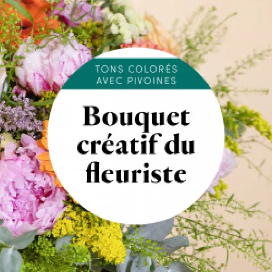 Bouquet du fleuriste - Multicolored with peonies