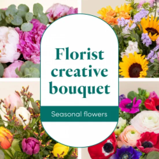Bukiet sezonowy dla kwiaciarni - Bouquet de saison du fleuriste