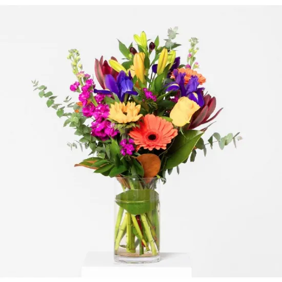 Seasonal Bright Bouquet in Vase