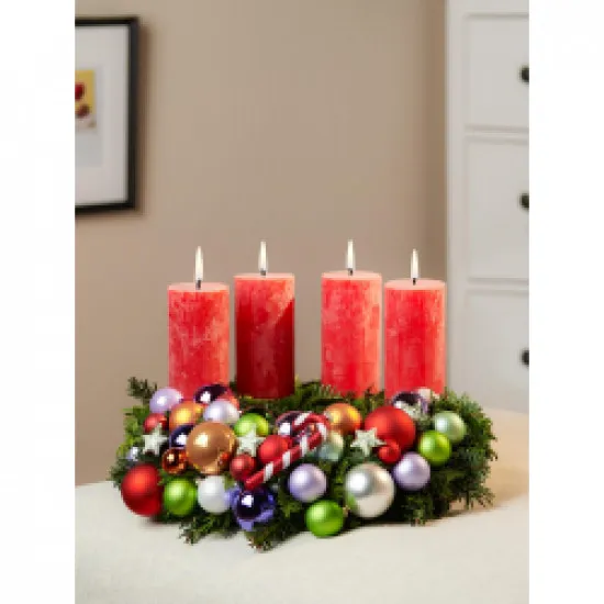 Adwentowe kule bąbelkowe