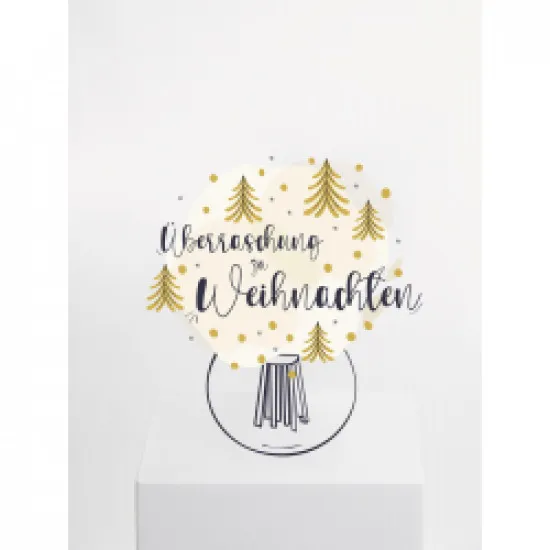 Surprise Bouquet Christmas in White-Gold