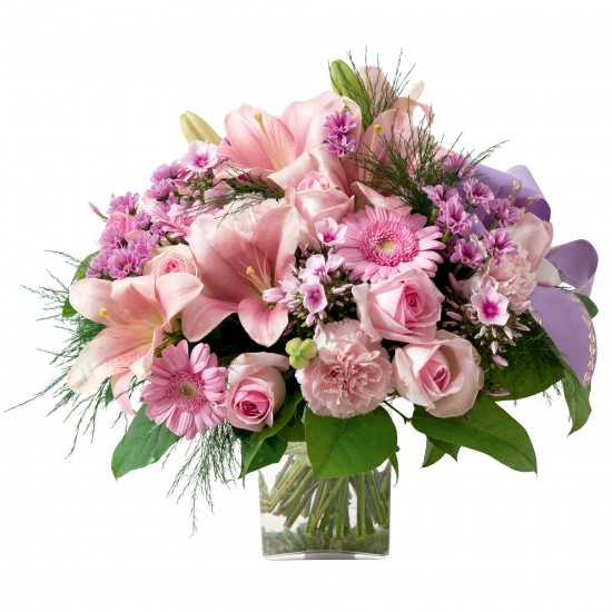 Pink funeral bouquet (without vase)