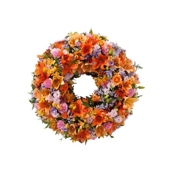 Colorful wreath