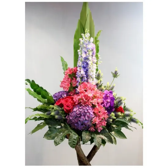 Stojąca aranżacja fiolety  