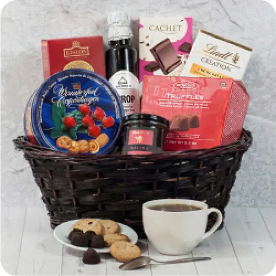 Autumn evening basket