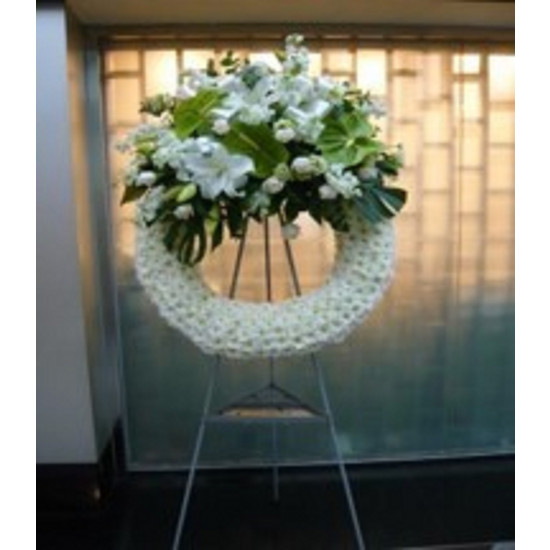 Funeral Wreath on Stand