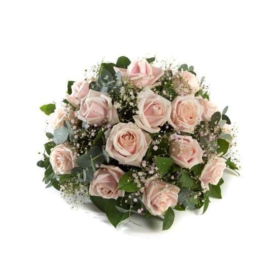 Funeral Posy roses and baby breath