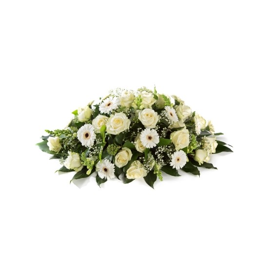 Funeral arrangement Oval white