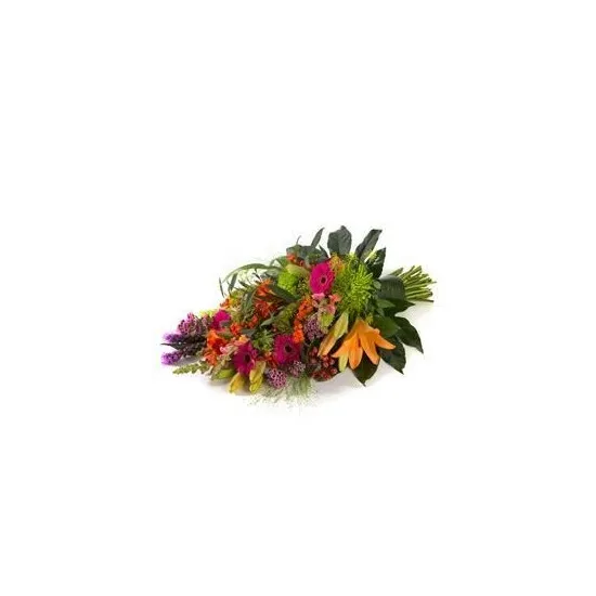 Funeral bouquet colourful