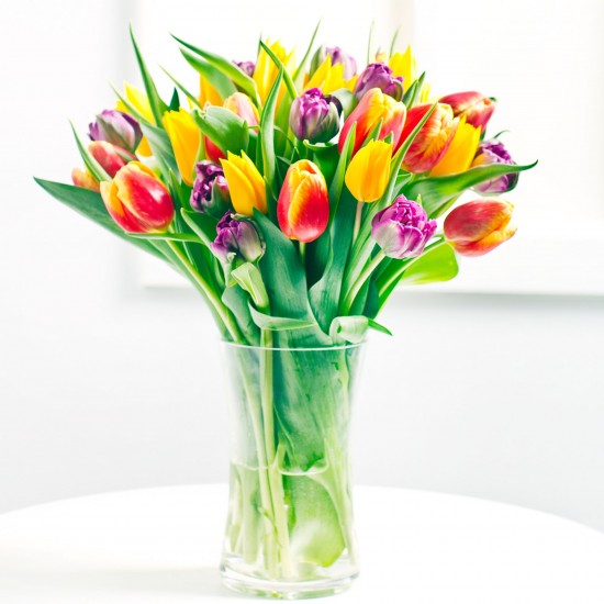 Sezonowy bukiet tulipanów