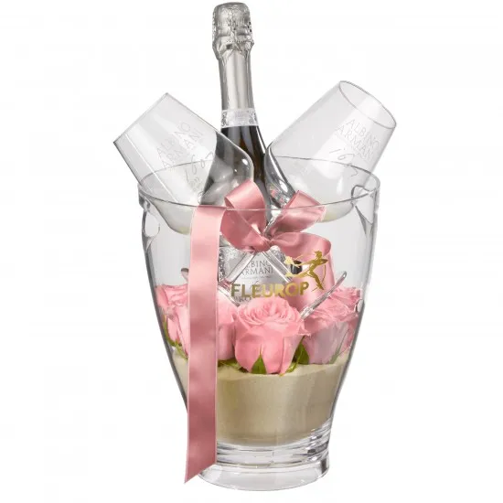 Sweet & Chic: Prosecco Albino Armani DOC (75 cl) inkl. Eiskühler und zwei Connaisseur-Gläser