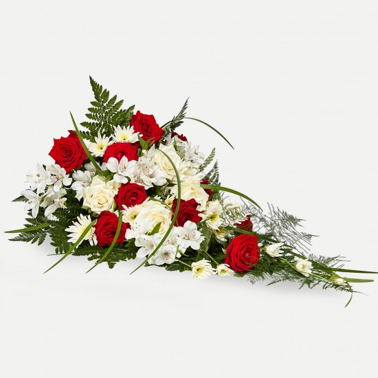 Biało-Czerwona Klasyczna Wiązanka Pogrzebowa