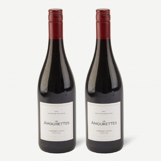 Two bottles of Les Amourettes, Cabernet Sauvignon/ Syrah