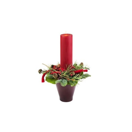 Christmas decoration with candle