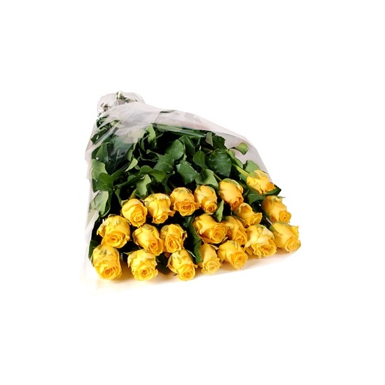 Bunch of 20 stems yellow roses