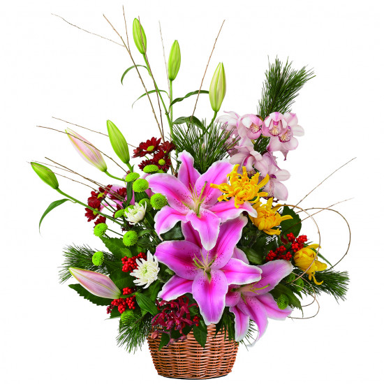 Exclusive Colorful arrangement for Japanese New Year Holidays - Delivery between Dec. 26th to 30th