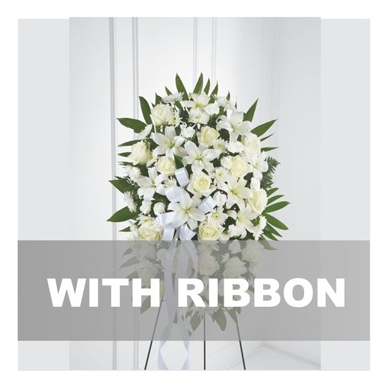 Funeral/Spray Arrangement with ribbon