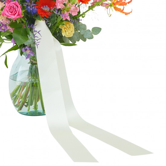 Funeral Sympathy Bouquet with ribbon