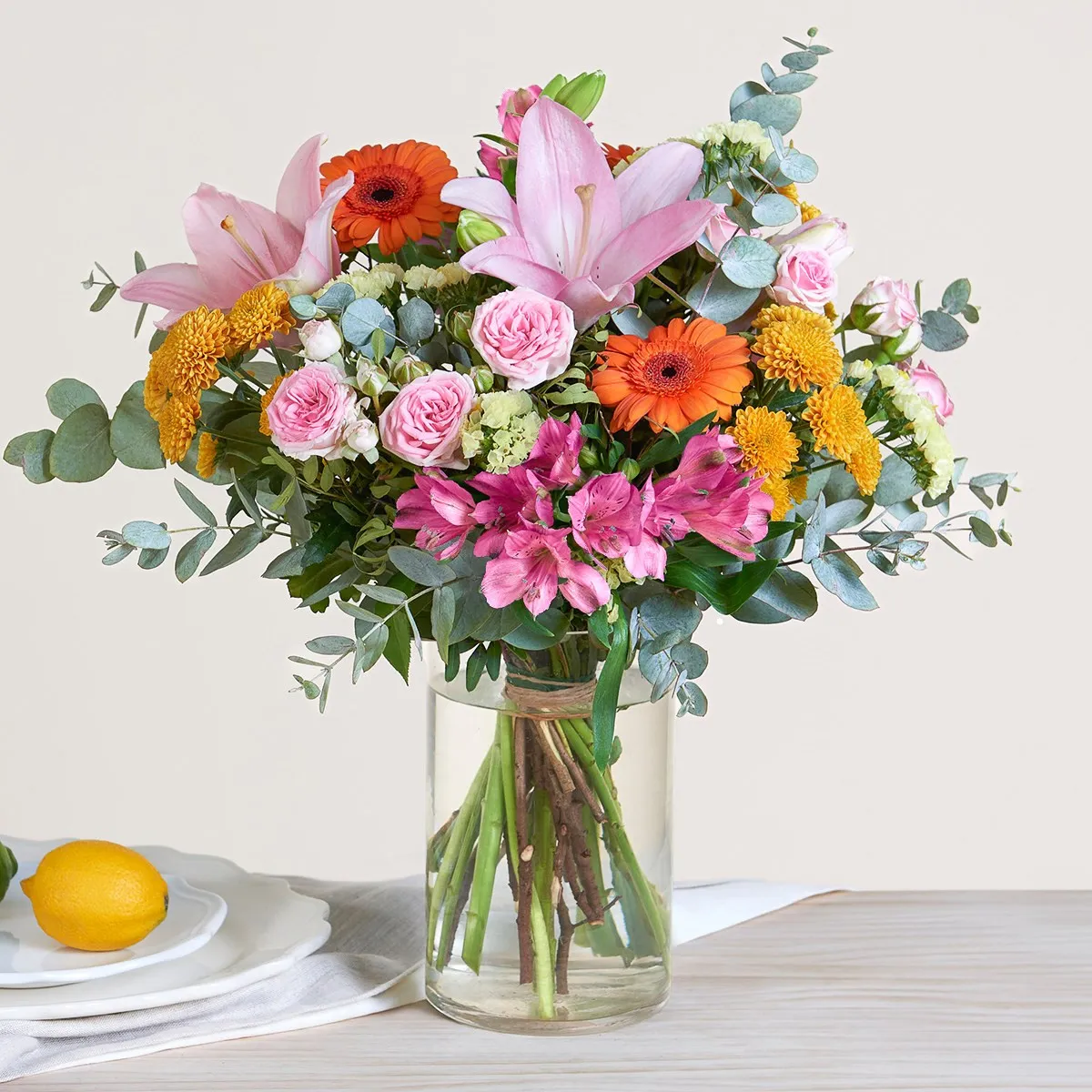 Floral connection - multicolored liliums bouquet - Spain